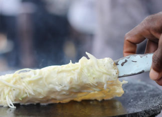 Making A Delicious Rolex In Uganda