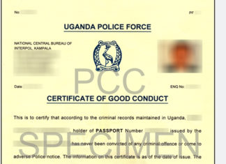 Interpol Uganda Changes Certificate of Good Conduct