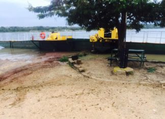 Floods Alert at The Paraa Dock Murchison Falls National Park