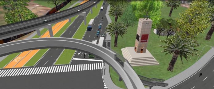 FLyover- kampala clock tower plan