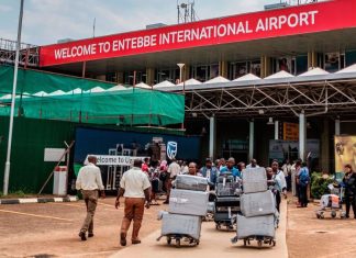 Entebbe Airport Limits People Due to COVID19