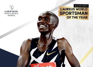 Uganda’s Joshua Cheptegei Nominated for the Laureus Sportsman of the Year Award